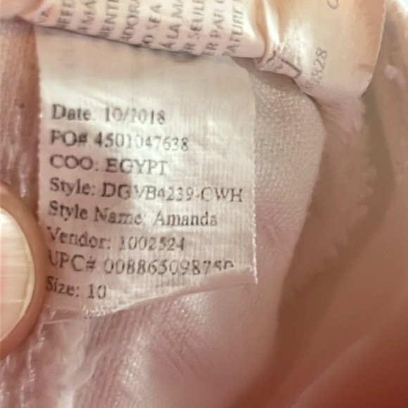 Gloria Vanderbilt Amanda Women’s Size 10 White Denim Cropped Jeans - Picture 8 of 8